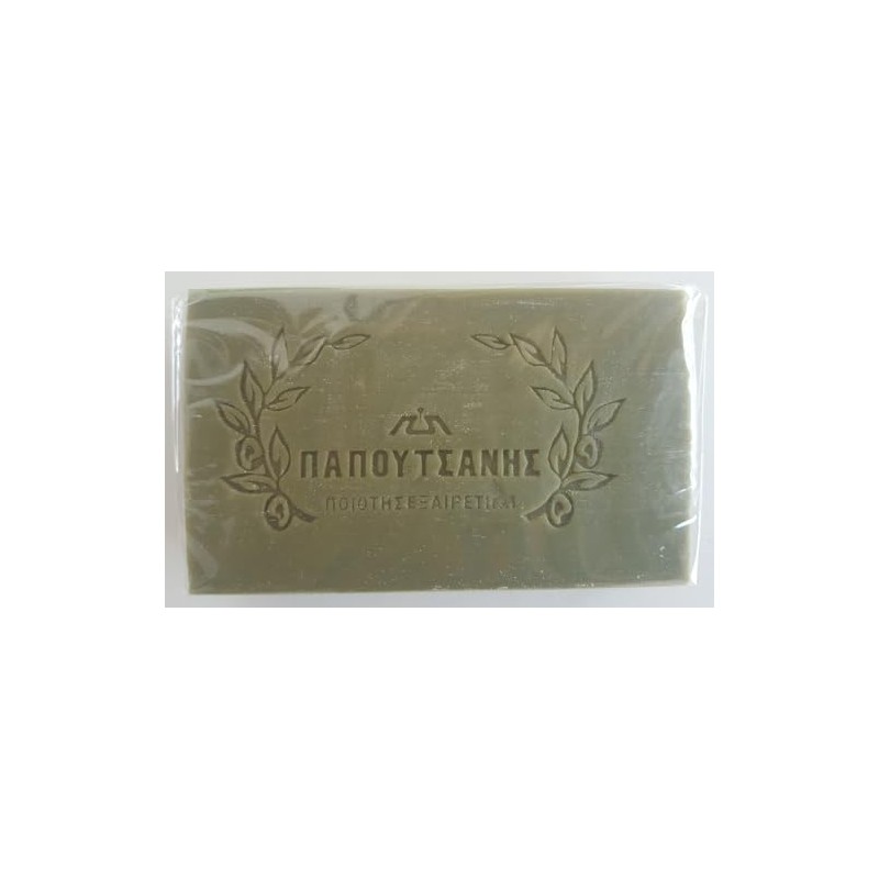Green Pure Olive Oil Soap Greek Traditional Papoutsanis - Pack