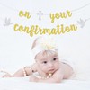 Goilpanitdia On Your Confirmation Banner, First Communion, God Bless, Glittery