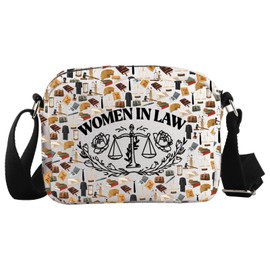 JTOUK Damen in Law Crossbody Bag Zukunft Anwältin Geschenk Anwältin Abschluss Geschenk für Frauen, Women in Law Hkb Eu, 8.27 Inches × 5.91 Inches × 0.79 Inches