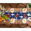 Letjolt Touch Down Table Runner 72 Inches, Blue