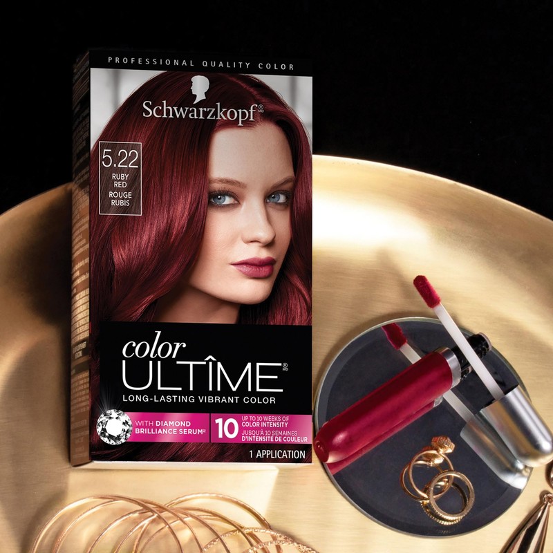 Schwarzkopf Schwarzkopf Color Ultime Permanent Hair Color Cream, 5.22 Ruby