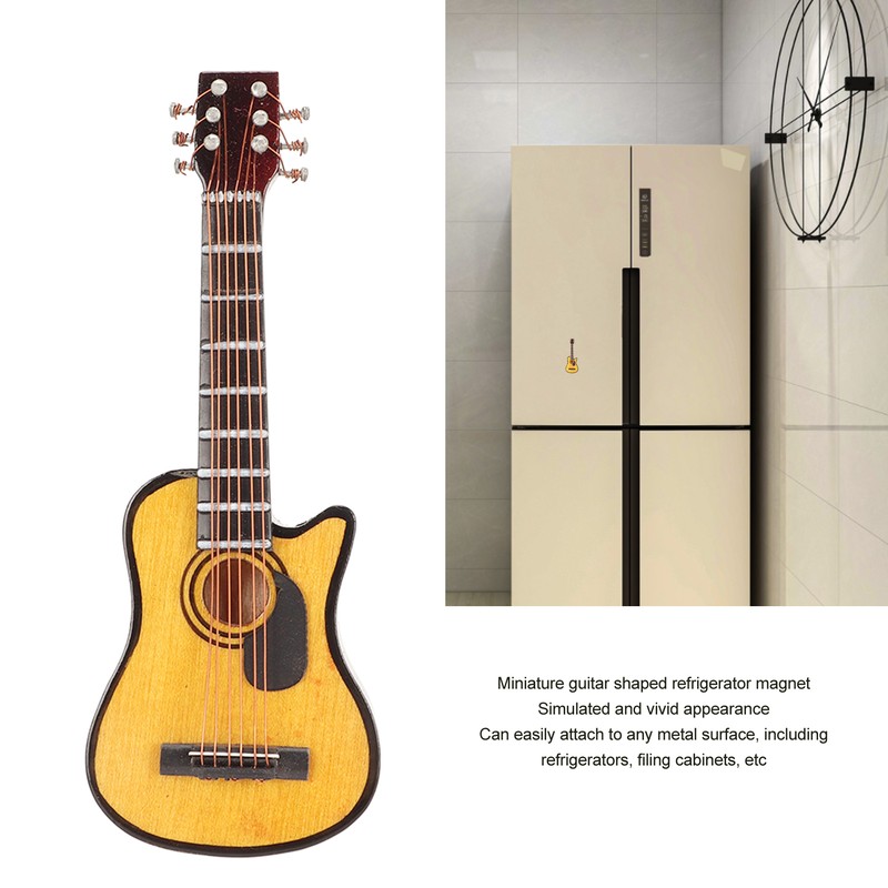 Miniature Guitar Replica Refrigerator Magnet Resin Mini Musical Instrument Fridge