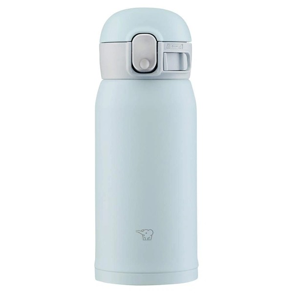 Zojiu Zojirushi SM-WA36-HL One-Touch Stainless Steel Mug, Seamless, 0.36 L,