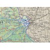 Missouri State Physical Map - 16.5 x 16.5 Inches -