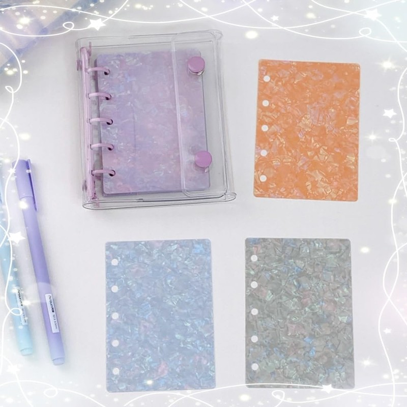 Sticker Notebook, M5, 5-Hole Divider Card, Divider Plate, Set of