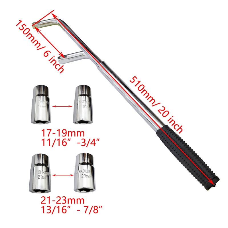 14-20 inch Auto Car SUV Telescoping Lug Wrench Wheel Wrench