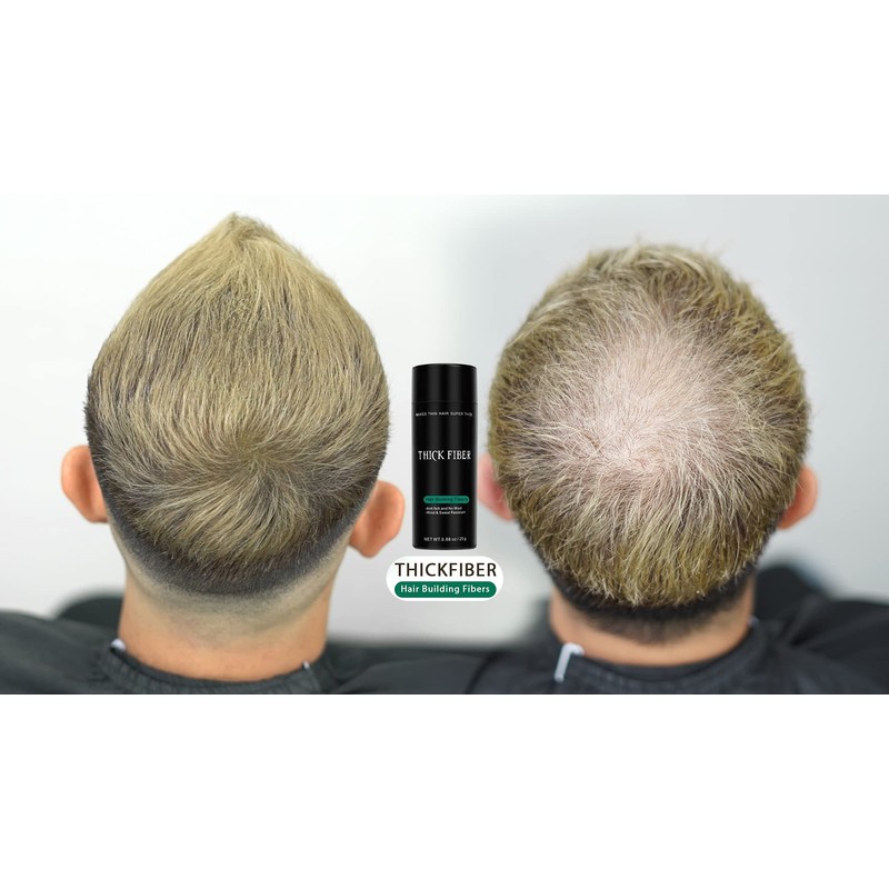 THICK FIBER Hair Building Fibers for Bald Spots & Thinning