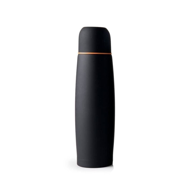 IBILI 745803 Isolierflasche für Flüssigkeiten, Edelstahl, Schwarz, 20 x 7