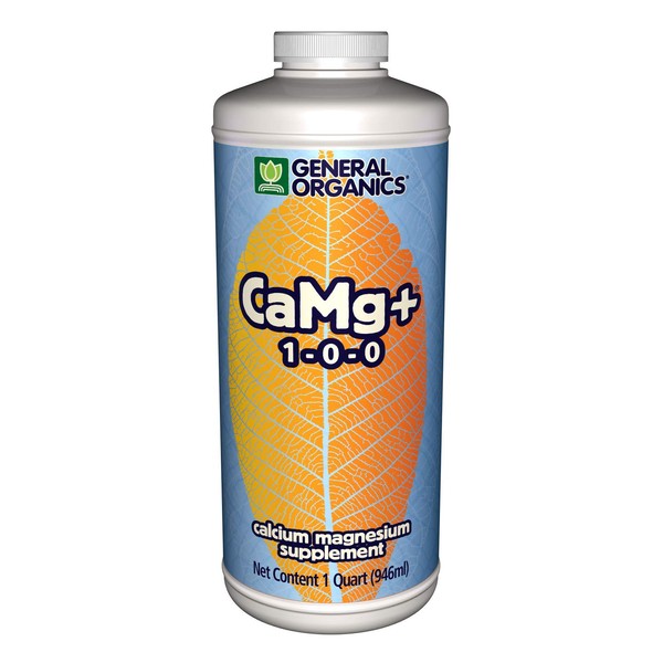 General Hydroponics HGC726820 General Organics CaMg+ Hydroponic Plant Supplement, 1 Quart, Natural