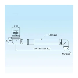 lira A320050 Low Bath Tub without Drip White