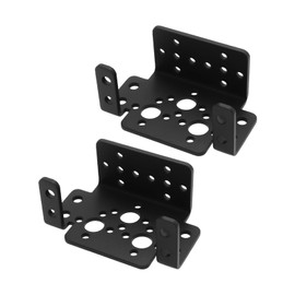 LT Easiyl Multifunctional Aluminium Servo Holder 58 x 25.1 x 37 mm Can be Used on Servo Systems with the Size 40 x 45 x 20 mm for Remote Controlled Robot Models, Black