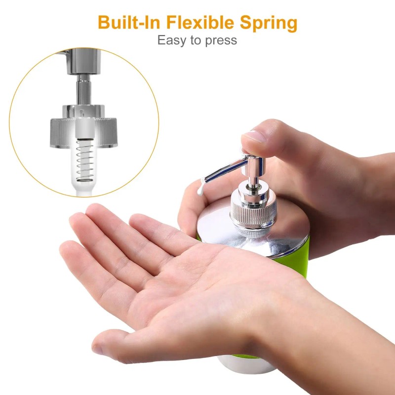 Complete 6-Piece Bathroom Ensemble with Soap Dispenser and Toothbrush Holder
