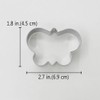 LILIAO Mini Butterfly Cookie Cutter, 2.7 x 1.8 inch, Stainless