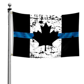 3'x5' Canadian Flag Blue Combination Gift Banner Yard Canada With Brass Thin Flag Flag Decoration House Line Flags_ Banners & Accessories Thanksgiving Banners for Front Door