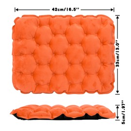 Stadium Cushion Inflatable Travel Seat Cushion Outdoor Seat Mat Ultralight Air Cushion Portable Waterproof Seat Pads for Camping Boating Concerts Hiking Office Chair Airplane