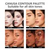 4-IN-1 Contour Palette the powder is delicate and naturally adheres