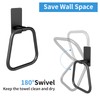 JUYSON Adhesive Hand Towel Holder for Bathroom, No Drill Towel