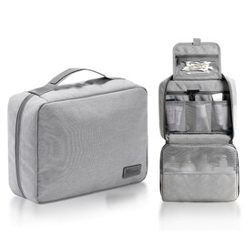 YONEEKSS Toiletry Bags with Hanging Hook Travel Organizer for Men Women Water-Resistant Makeup Cosmetic Bathroom Shower Accessories