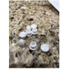 Widget 3/8 Inch White New Plastic Hole Covers 8 Pack