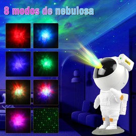 Jermoner Astronauta Proyector de Estrellas, Proyector de Galaxias y Estrellas, proyector de estrellas lamapara astronauta con Control Remoto/Temporizador, lampara de noche para niños