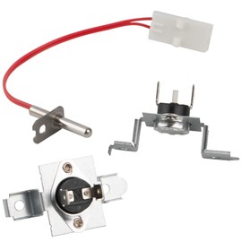 Dryer Thermistor and Thermostat Kit AGM30045804, 6931EL3003C Limit Thermostat & 6323EL2001B Thermistor & 6931EL3004B Thermostat Compatible with LG Kenmore Dryers Replaces AP7206815 PS16732335