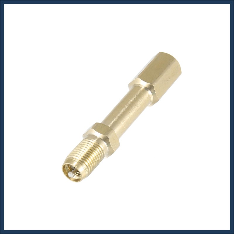 INFINAUTO 4pcs 50mm/1.97" Long Brass Auto Tire Valve Extension Adaptor