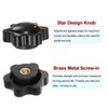 QUARKZMAN Star Handles M4 Internal Thread 25 mm Head Plastic