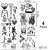 AWAKEN Temporary Fake Tattoos for Men Semi-Permanent Bra Stickers Waterproof