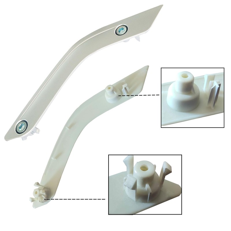 Timilge Interior Door Grab Handle Inserts Cover Door Handle Trim