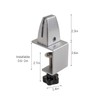 WyldSenc 2 x Desk Divider Clamp Alloy Screen Clip Desktop