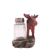 Moose Standing on a Rock Salt and Pepper Set Holder,
