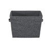 Household Essentials, Graphite 2 Pack Open Storage Bins, Medium-10 W