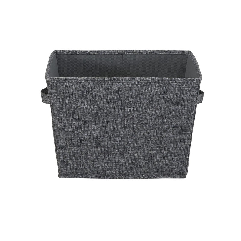 Household Essentials, Graphite 2 Pack Open Storage Bins, Medium-10 W