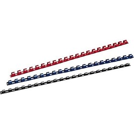 Canutillos negros 12mm para 110 hojas (100 unidades)