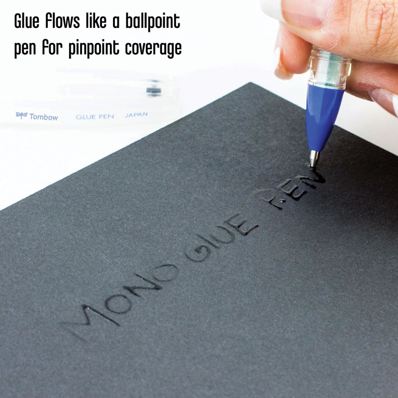 Tombow 62175 Mono Glue Pen, Clear, 1-Pack. Provides Pinpoint Application