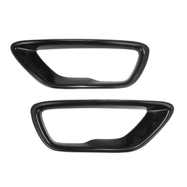 X AUTOHAUX 1 Pair Front Fog Lights Cover for Jeep Grand Cherokee 2018-2021 Fog Lamp Frame Trim Replacement, Black