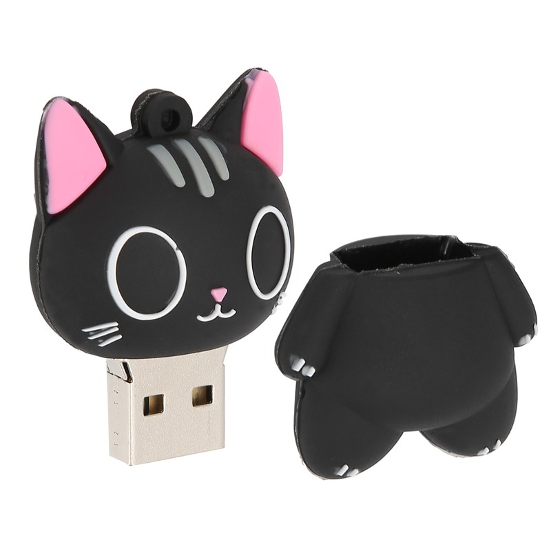 Cartoon Cat Pattern USB Flash Drive Data Picture Music Movie