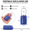 SharkByte TSA Suitcase Locks - 4-Dial Security Travel Combination Padlock,