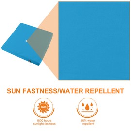 Heated Seat Cushion Cordless Rechargeable Stadium Seat Pad Portable Bleacher Cushion for Outdoor Sports, Camping, Fishing, Home with 3 Heat Settings (Large & Blue)