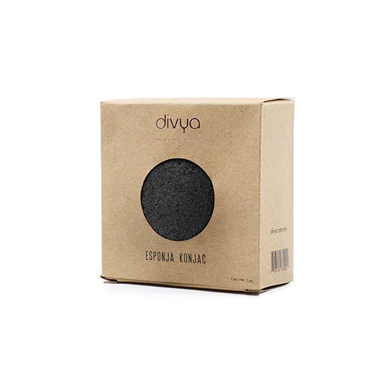 DIVYA | Esponja Konjac Facial, Limpieza Profunda y Suavidad Natural,