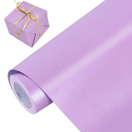 BEISHIDA Light Purple Gift Wrapping Paper Solid Color Pearly-Lustre Wrapping Paper Roll Matte Gift Wrap Paper,Packing Paper for Wedding,Birthday,Graduation,Christmas Wrapping Paper(17inches X 32.8ft)