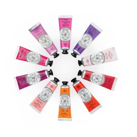 La Chatelaine 20% Shea Butter Hand Cream, Travel Size 1 fl oz with Organic Argan Oil, Moisturizing, Nourishing, Repairing, Non-Greasy Formula, Made in France, Paraben Free (Pomegranate Mulberry)