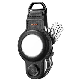 Spigen Valentinus Pro Key Organizer Designed for AirTag Case, Holder, Keychain, KeyRing Up to 5 Keys (Device Not Included) - Black