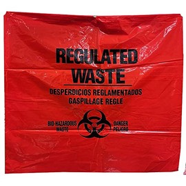 DMI Biohazard Specimen Bags, 40 x 40 Inches, Laboratory Sample Bag with Biohazard Logo Printing, 100 count