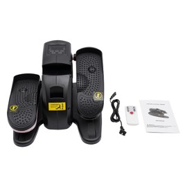 Knwigoe Under Desk Elliptical Leg Exerciser While Sitting for Seniors Electric Pedal Exerciser Mini Ellipse with Display Screen Remote Control Portable Seated Elliptical Machine (Pink)