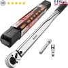 1/2In Drive Click Torque Wrench 25-250 Ft-Lb Dual Range Case