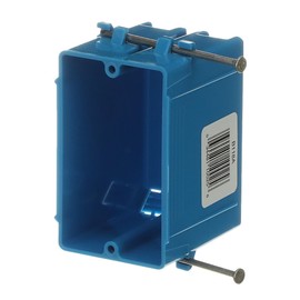 Lamson B118AR-UPC Carlon Single Gang Box With Nail