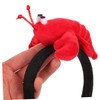 Gatuida 3Pcs Red Crayfish Plush Headbands Festive Party Headdress Soft