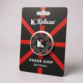 Kaluza Poker Chip Golf Ball Marker – 40mm ABS Marker – Durable Casino-Inspired Putting Accessory – Lightweight, Stylish Golf Ball Marker for the Green