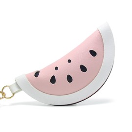 Fuerxy Watermelon Keychain, Fruit Bag Charm for Purse Handbags Bag Accessories Car Charms PU Key Charms